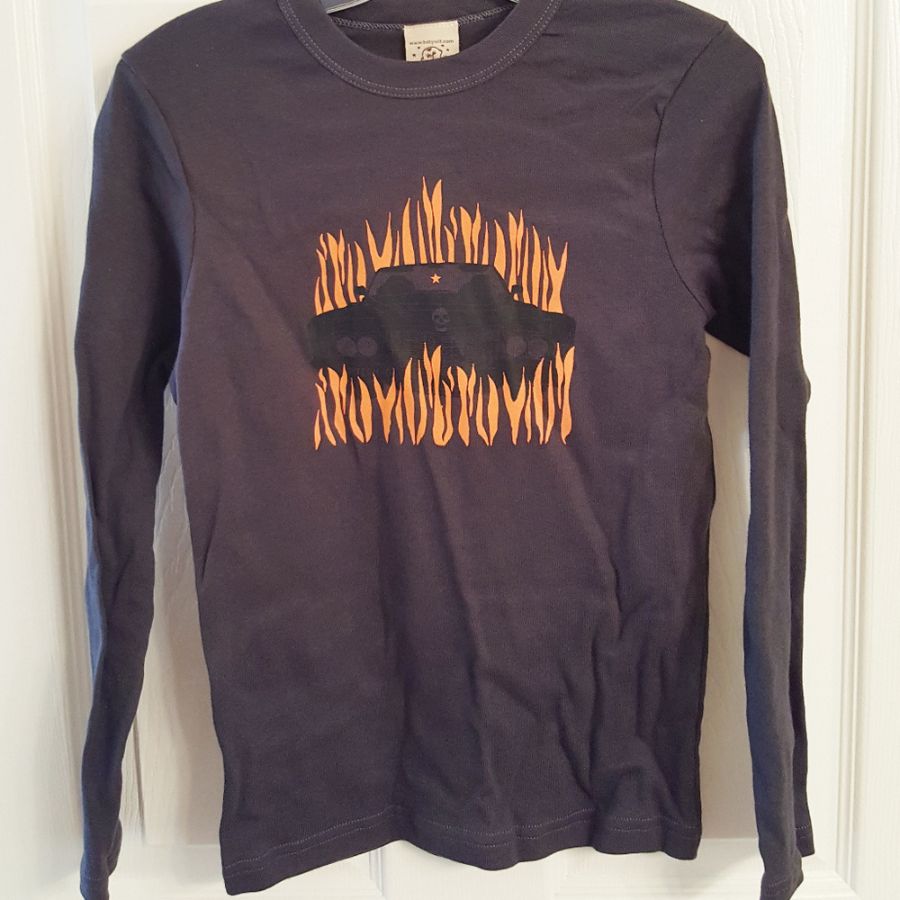 Youth TEE SHIRT Flame Car NWT Luck Lil Devil